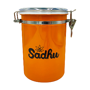 Pote Hermético Aço Inox 1762ml 12,5 x 17,8 cm Laranja Sadhu