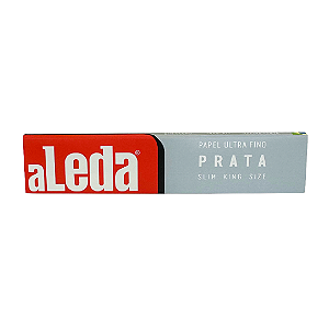 Seda De Papel Branca King Size Slim Prata 110x44mm 33un Aleda