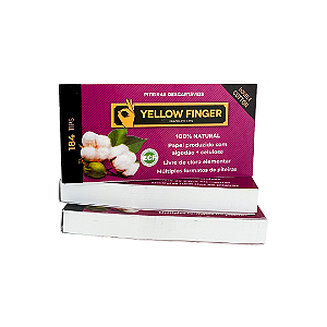 Piteira De Papel Cotton Double 184 Tips Yellow Finger