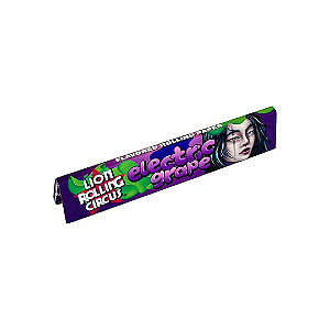 Seda De Papel King Size Electric Grape 33un Lion Rolling Circus (Uva)