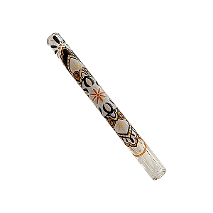 Piteira De Vidro Longa 70x6mm Full Print Oikos Mandala