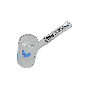 Pipe De Vidro 12cm Oikos Coração Azul