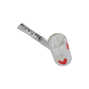 Pipe De Vidro 12cm Oikos Coração Rosa