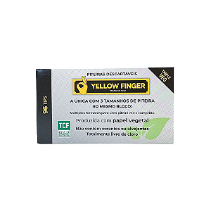 Piteira De Papel Triple Veg 96 Tips Yellow Finger