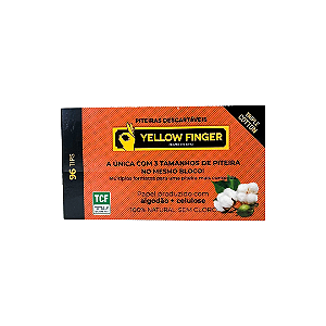 Piteira de Papel Triple Cotton 96 Tips Yellow Finger