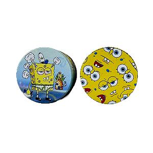 Dichavador Metal Pequeno 4 Partes 40x34mm Bob Esponja