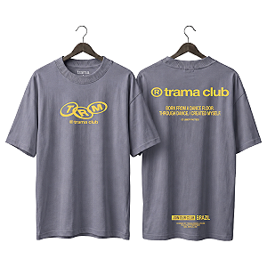Camiseta Oversized TRM - Trama Club Cinza