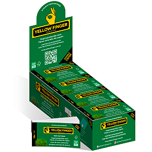 Piteira de Papel Double Capim 184 Tips Yellow Finger