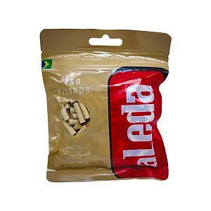 Filtro Biodegradável Slim Longo 22x6mm 150un Aleda