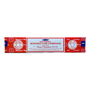 Incenso de Massala Satya Nag Champa Morango com Champanhe 15g