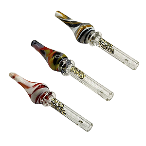 Piteira de Vidro Média 70x6mm Art Bong