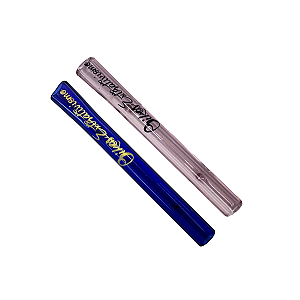 Piteira De Vidro Grande 70x7mm Bocal Achatado Sandblast Oikos
