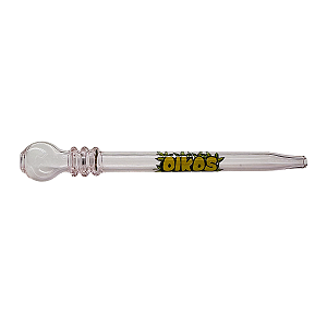 Nectar de Vidro Collector Borossilicato 120x90mm Rosa Logo Amarelo Oikos