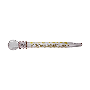 Nectar de Vidro Collector Borossilicato 120x90mm Rosa Logo Dourado Oikos