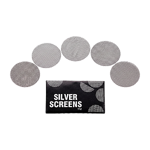 Tela de Metal Silver Screens para Pipe e Bong