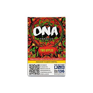 Essência para Narguile Ona Two Apples 50g Sabor Duas Maçãs e Anis