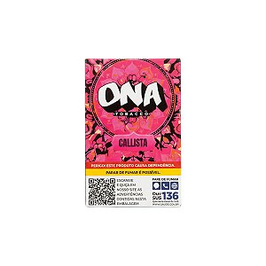 Essência para Narguile Ona Callista 50g Sabor Pêssego Branco e Frutas Cítricas