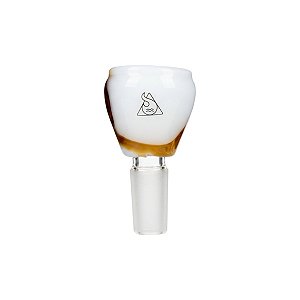 Bowl de Vidro Squadafum Colors Liquid 14mm Macho Cód 028 Âmbar