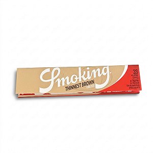 Seda Smoking Thinnest Brown King Size Papel de Ultra Fina Gramatura Unbleached