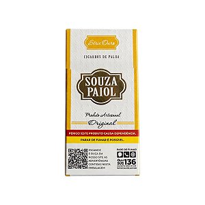 Cigarro de Palha Souza Paiol Série Ouro Palheiro Artesanal Maço com 18 Unidades