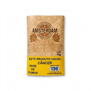 Tabaco Amsterdam Natural Virgínia 15g Orgânico