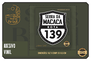 Adesivo Vinil "G" Serra da Macaca ROTA 139