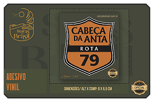 Adesivo Vinil Cabeça da Anta ROTA 79