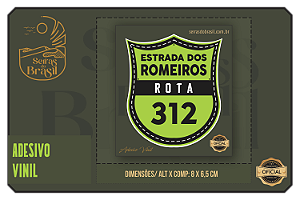 Adesivo Vinil Estrada dos Romeiros Rota 312