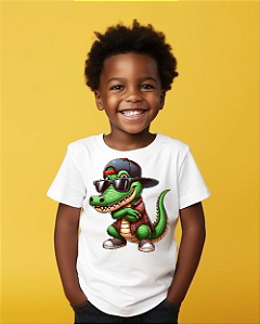 Camiseta Infantil Estampada Braca – Conforto e Durabilidade com Tecido 96% Poliéster e 4% Elastano