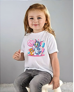 Camiseta Infantil Estampada Braca – Conforto e Durabilidade com Tecido 96% Poliéster e 4% Elastano