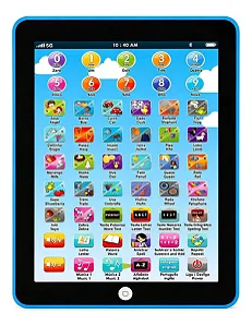 Tablet Infantil Interativo Bilíngue Português Inglês 24x18cm