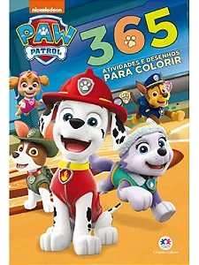 Livro Patrulha Canina — 365 Atividades e Desenhos para Colorir