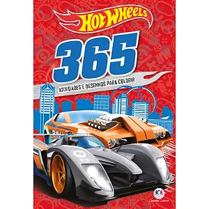 Livro 365 atividades Hot Wheels - 365 Atividades e desenhos para colorir