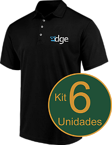 6 Camisetas Polo Bordada Personalizada Com Logo Uniforme Luxo