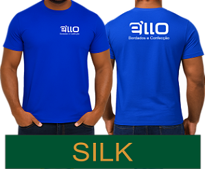 Camiseta Gola Redonda SILKADA Personalizada Malha Fria Pv