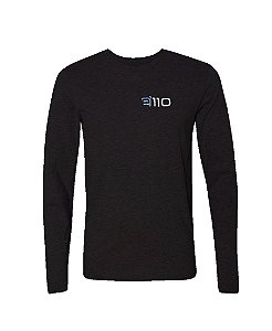 Camiseta Manga Longa Gola Redonda Bordada Personalizada Malha Fria Pv