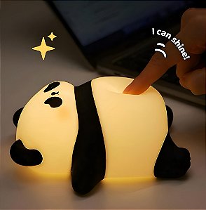 Luminária Infantil Abajur LED Siliconado Panda LE-5858