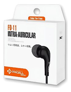 Fone Com Fio Intra-Auricular Com Borrachinha PMCELL FO-11