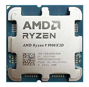 Processador AMD Ryzen 9 9900X3D, 12-Core, 24-Threads, 4.4GHz (5.5GHz Turbo), Cache 140MB, AM5 OEM