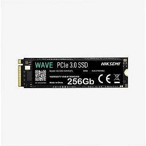 SSD 256GB M2 Nvme 2280 PCIe 3.0 Hiksemi - PN: HS-SSD-WAVE Pro