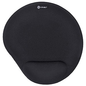 Mousepad com Apoio de Pulso em Gel Mpg-10P Preto