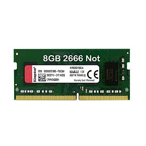 Memoria para Notebook DDR4 8GB 2666Mhz PC4-21300 CL19 Kingston - KVR26S19S8/8