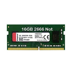 Memoria para Notebook DDR4 16GB 2666Mhz CL19 Kingston - KVR26S19S8/16