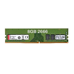 Memoria para Desktop DDR4 8GB 2666Mhz CL19 PC4-2666 Kingston - KVR26N19S8/8