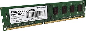 Memória para Desktop DDR3 8GB 1600Mhz PC3-12800 Patriot PSD38G16002