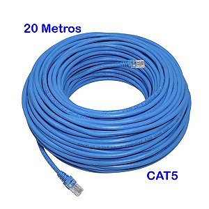 Cabo de Rede Patch Cord CAT5 - 20 Metros
