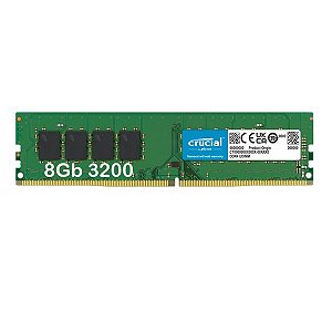 Memoria para Desktop DDR4 8GB 3200Mhz  PC4-25600 Crucial - CT8G4DFRA32A