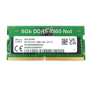 Memoria para Notebook DDR5 8GB 4800Mhz PC5-38400 Hynix - HMCG66MEBSA095N