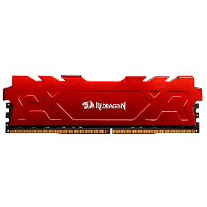 Memória RAM Desktop Redragon Rage 8GB DDR4 3200MHz CL16 Vermelha