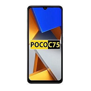 Celular Smartphone Xiaomi Poco C75 8GB RAM + 256GB Dual Sim 4G NFC Tela 6.88" Preto